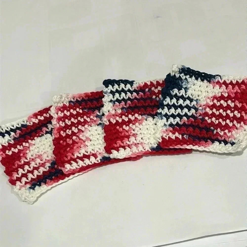 Handmade crochet face scrubbie , 4 pack